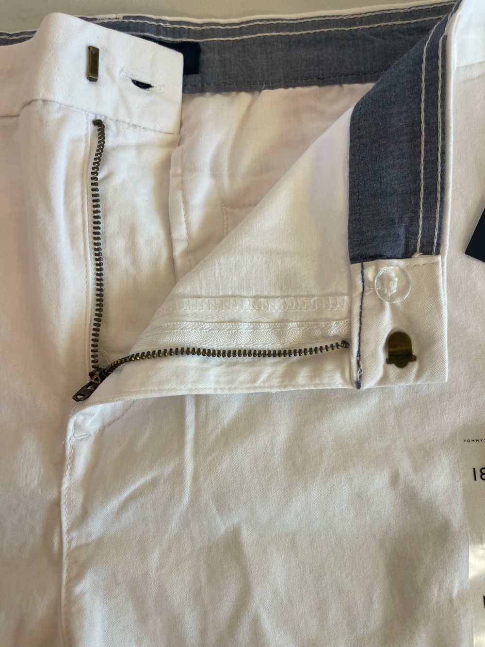 Tommy Hilfiger White Bermuda Shorts NWT Size 18W Coastal Preppy Summer Classic - Picture 6 of 13